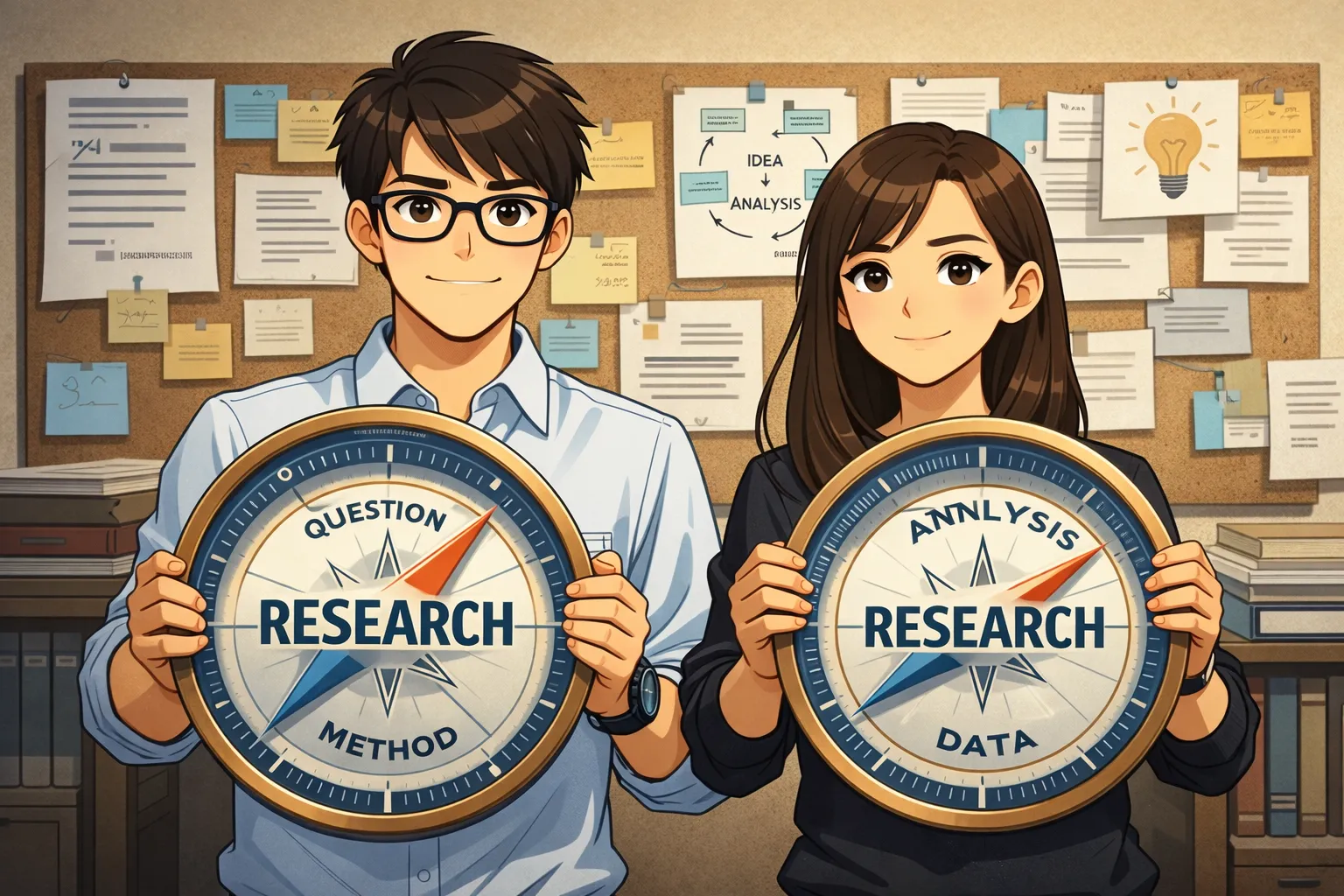 แบบทดสอบวิเคราะห์เข็มทิศการวิจัย : ค้นหาหัวข้อ วัตถุประสงค์ เครื่องมือ และประชากร